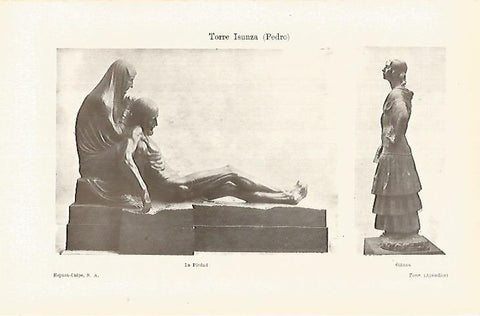 LAMINA ESPASA 29222: La Piedad y Gitana por Pedro Torre Isunza