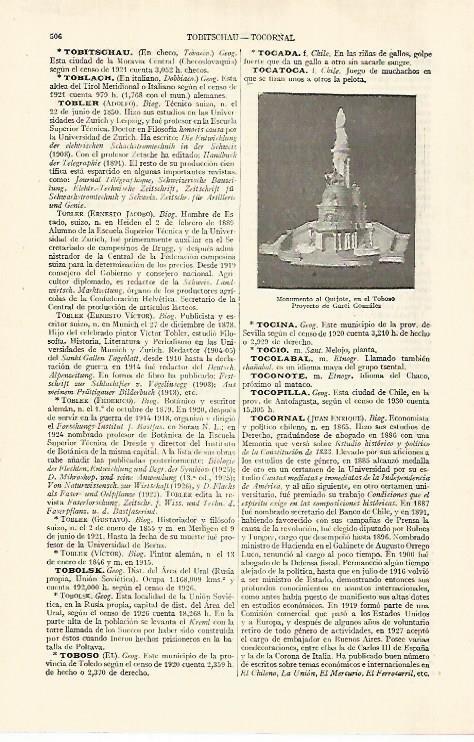 LAMINA ESPASA 29226: Monumento al Quijote en El Toboso proyecto de Garci Gonzalez
