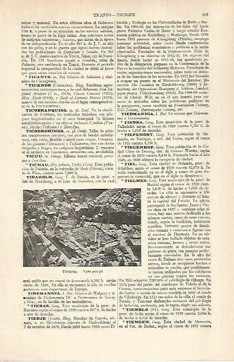 LAMINA ESPASA 29227: Vista de Tidaholm Suecia