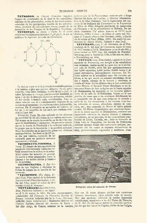 LAMINA ESPASA 29229: Fotografia aerea de Tetuan Marruecos