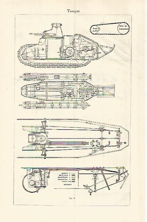 LAMINA ESPASA 29242: Alzado y corte de un tanque
