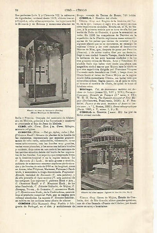 LAMINA ESPASA 29255: Ciborio de la iglesia de San Nicolas en Bari