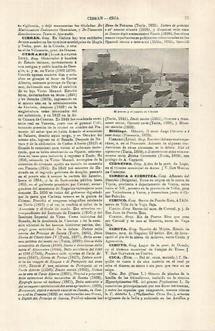 LAMINA ESPASA 29257: Puerto y castillo de Ciboure Francia