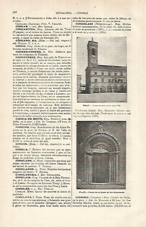 LAMINA ESPASA 29289: Ayuntamiento de Cingoli Italia