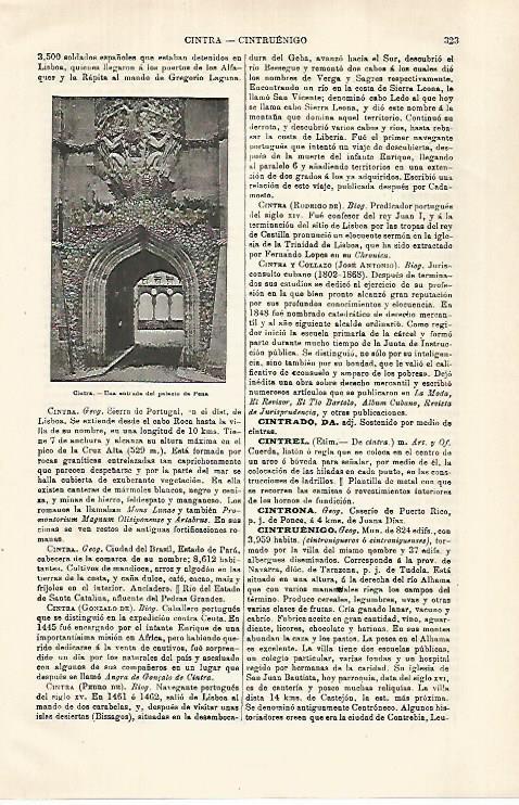LAMINA ESPASA 29294: Entrada la Palacio da Pena en Sintra Portugal
