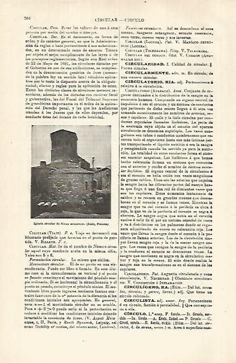 LAMINA ESPASA 29303: Iglesia circular de Rieux Francia