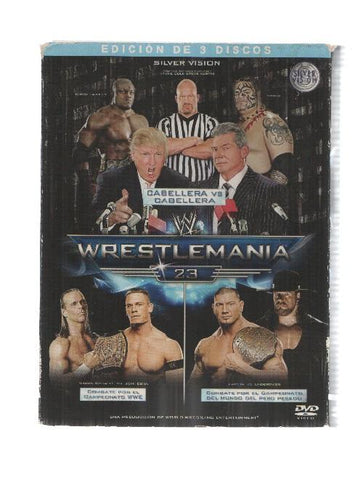 DVD lucha libre: Wrestlemania 23. Edicion de 3 discos. Silver Vision