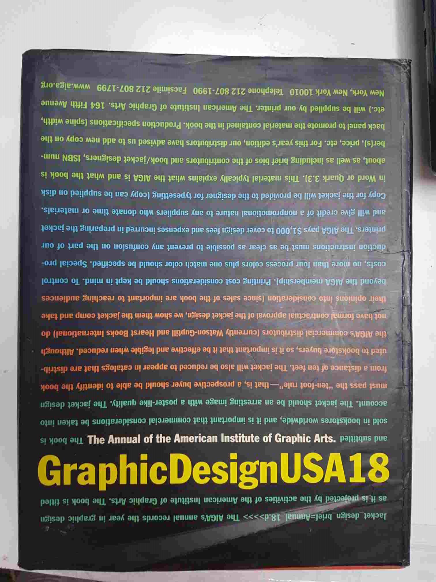 Libro publicidad idioma ingles: Graphic Design USA18. The Annual of the American institute of Graphic Arts