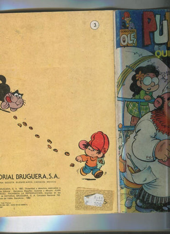 Coleccion Ole Pulgarcito numero 3: Quiere aprender (numerado 9 en trasera)