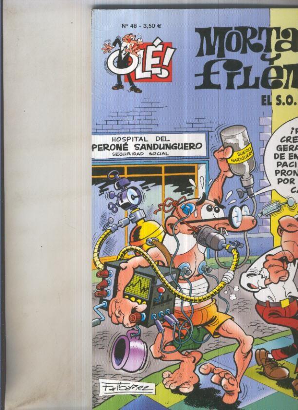 Coleccion Ole numero 048: Mortadelo y Filemon: El S.O.E. (numerado 1 en trasera)