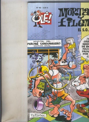 Coleccion Ole numero 048: Mortadelo y Filemon: El S.O.E. (numerado 1 en trasera)