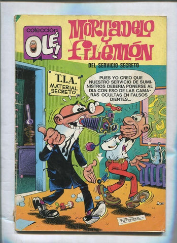 Coleccion Ole numero 116: Mortadelo y Filemon: Del servicio secreto (numerado 1 interior cubierta)