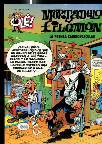 Coleccion Ole numero 118: Mortadelo y Filemon: La prensa cardiovascular