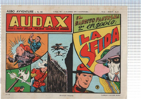 Comic Albo Avventure num 38: Audax num 09 - Il Bandito Fantasma episodio 2: La sfida