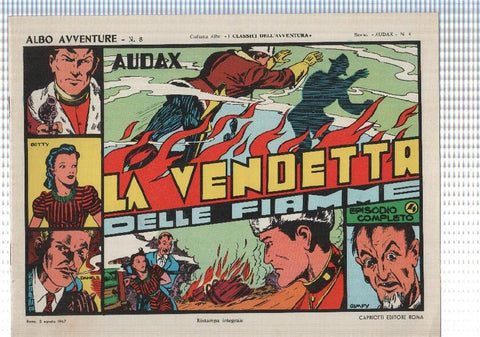 Comic Albo Avventure num 08: Audax num 04 - La Vendetta delle fiamme episodio completo 4