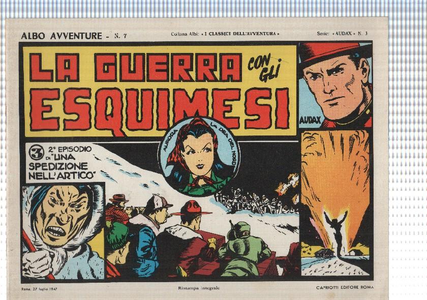Comic Albo Avventure num 07: Audax num 03 - La guerra esquimesi: episodio di una spedizione nell artico
