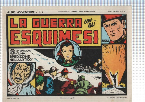 Comic Albo Avventure num 07: Audax num 03 - La guerra esquimesi: episodio di una spedizione nell artico