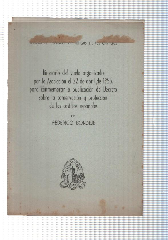 itinerario: 1955, vuelo Asociacion española de amigos de los castillos, por Federico Bordeje