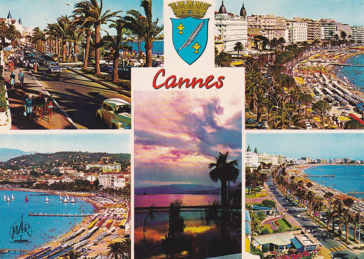 POSTAL B6113: CANNES: COSTA AZUL