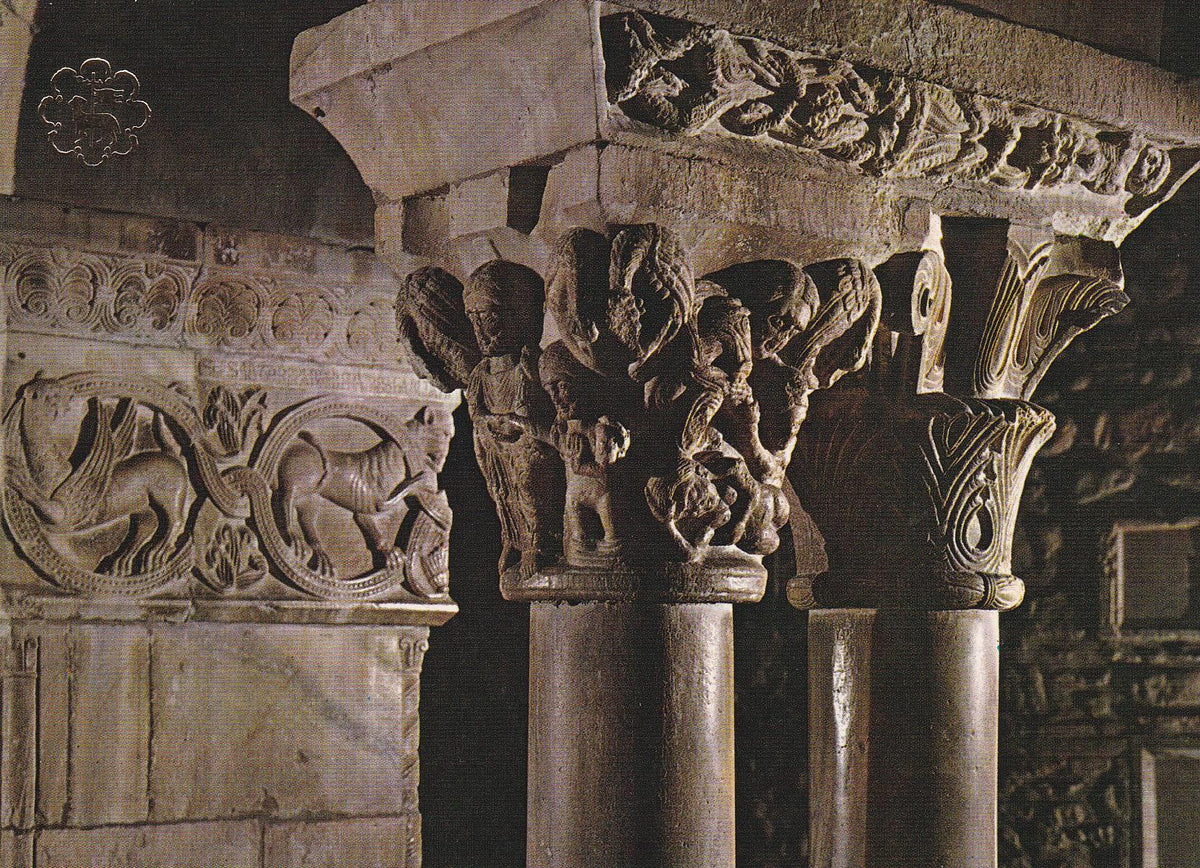 POSTAL B6117: ROUSSILLON: LE CLOITRE. DETALLE