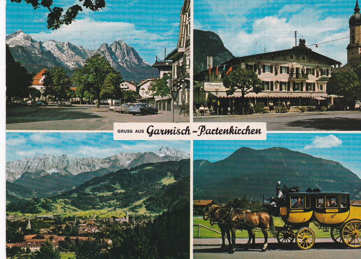 POSTAL B6165: BUDAPEST: GARMISCH-PARTENKIRCHEN