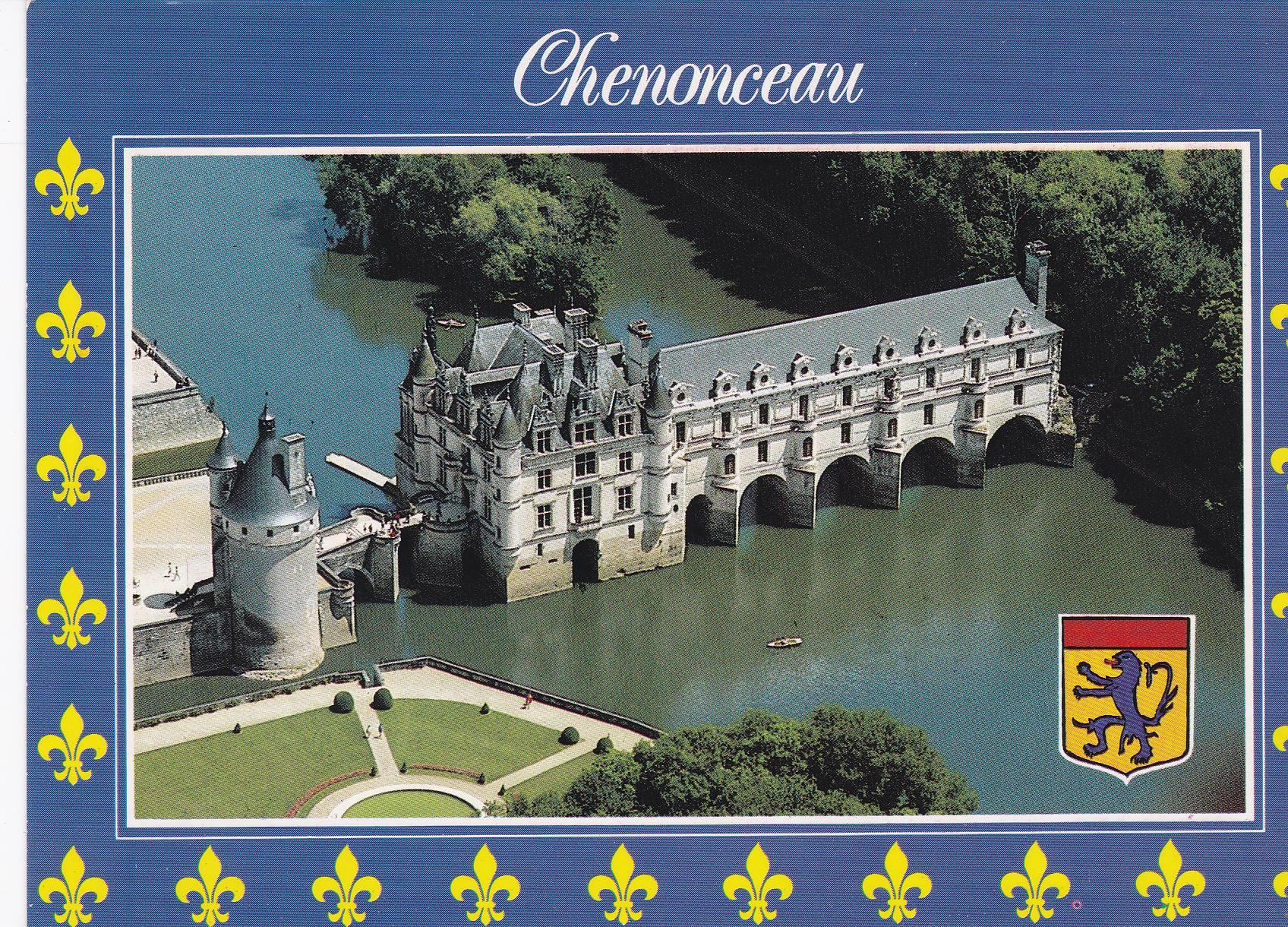 POSTAL B6168: CASTILLOS DEL LOIRA: CHENONCEAU
