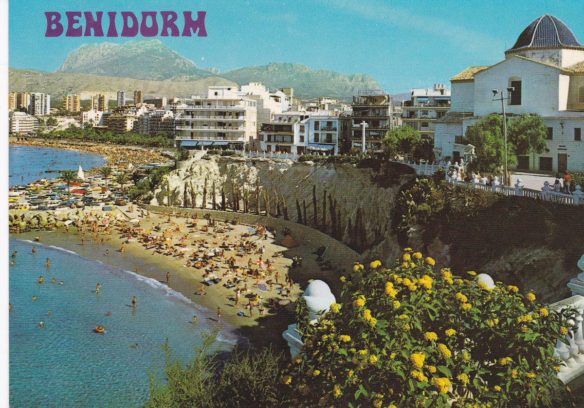 POSTAL B6233: BENIDORM: IGLESIA I PLAYA DE PONIENTE