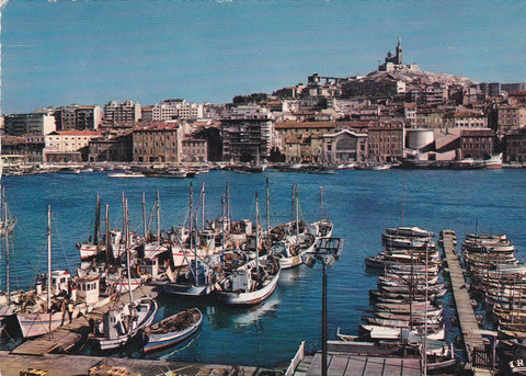 POSTAL B6314: MARSELLA: VISTA AEREA