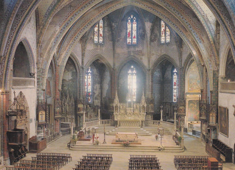 POSTAL B6318: CHOEUR: CATEDRAL MIREPOIX 