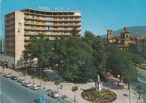 POSTAL B6357: PAMPLONA: HOTEL LOS TRES REYES