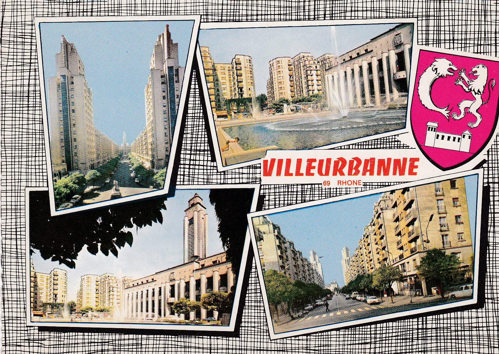 POSTAL B6423: FRANCIA: VILLEURBANNE