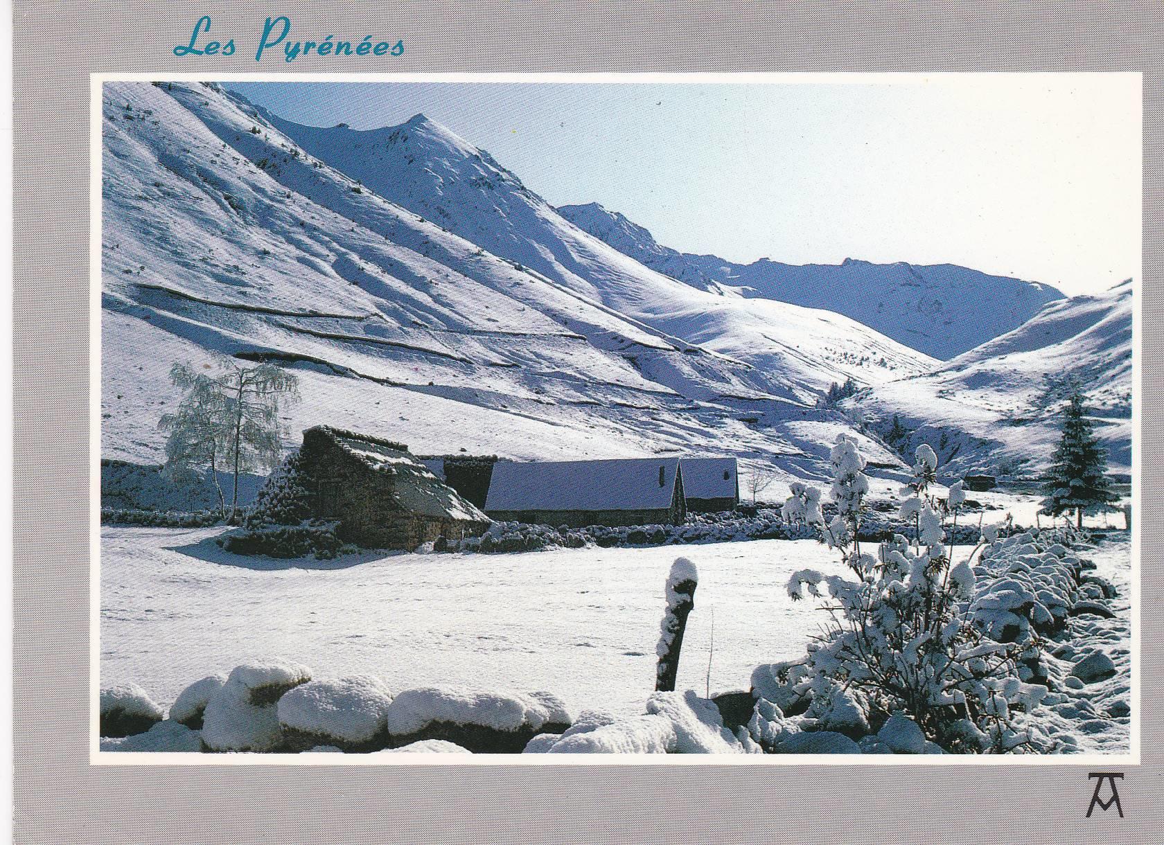 POSTAL B6425: PIRINEOS: VISTA PARCIAL PUESTA DE SOL
