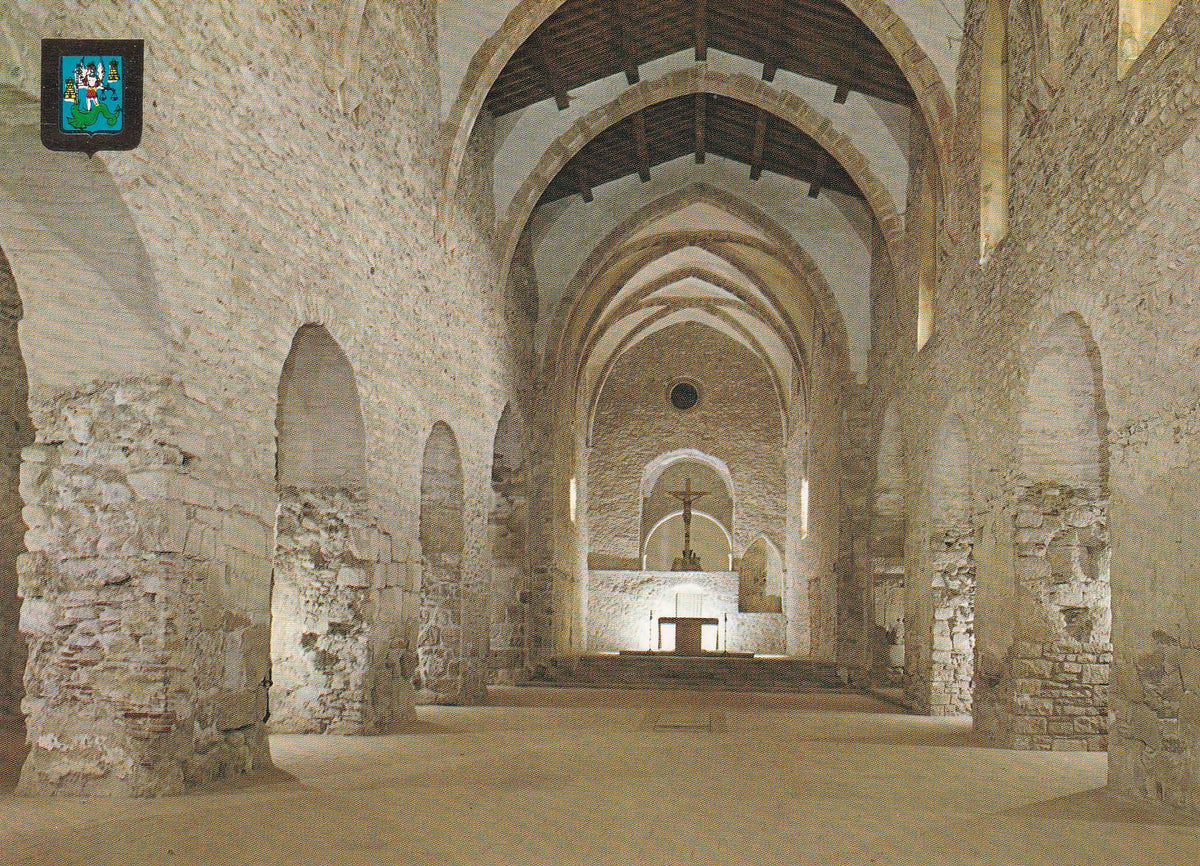 POSTAL B6430: ST MICHEL DE CUXA: INTERIOR ABADIA