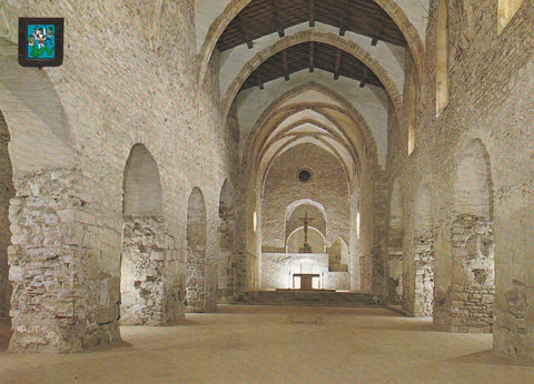 POSTAL B6430: ST MICHEL DE CUXA: INTERIOR ABADIA