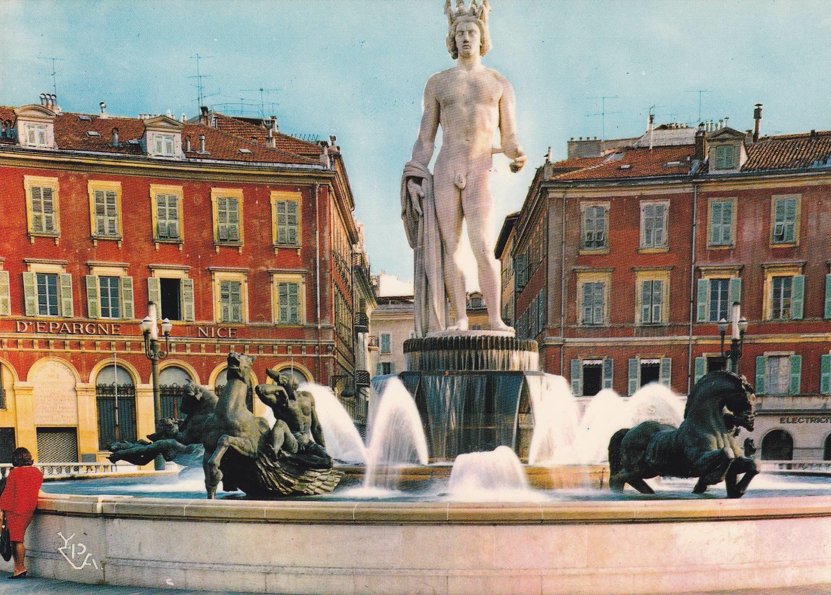 POSTAL B6456: NIZA: ESTATUA DEL SOL