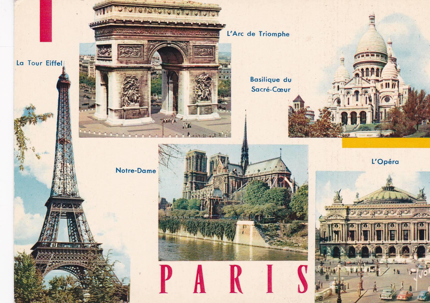 POSTAL B6461: PARIS: DIVERSOS ASPECTOS