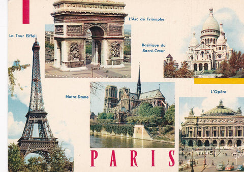 POSTAL B6461: PARIS: DIVERSOS ASPECTOS