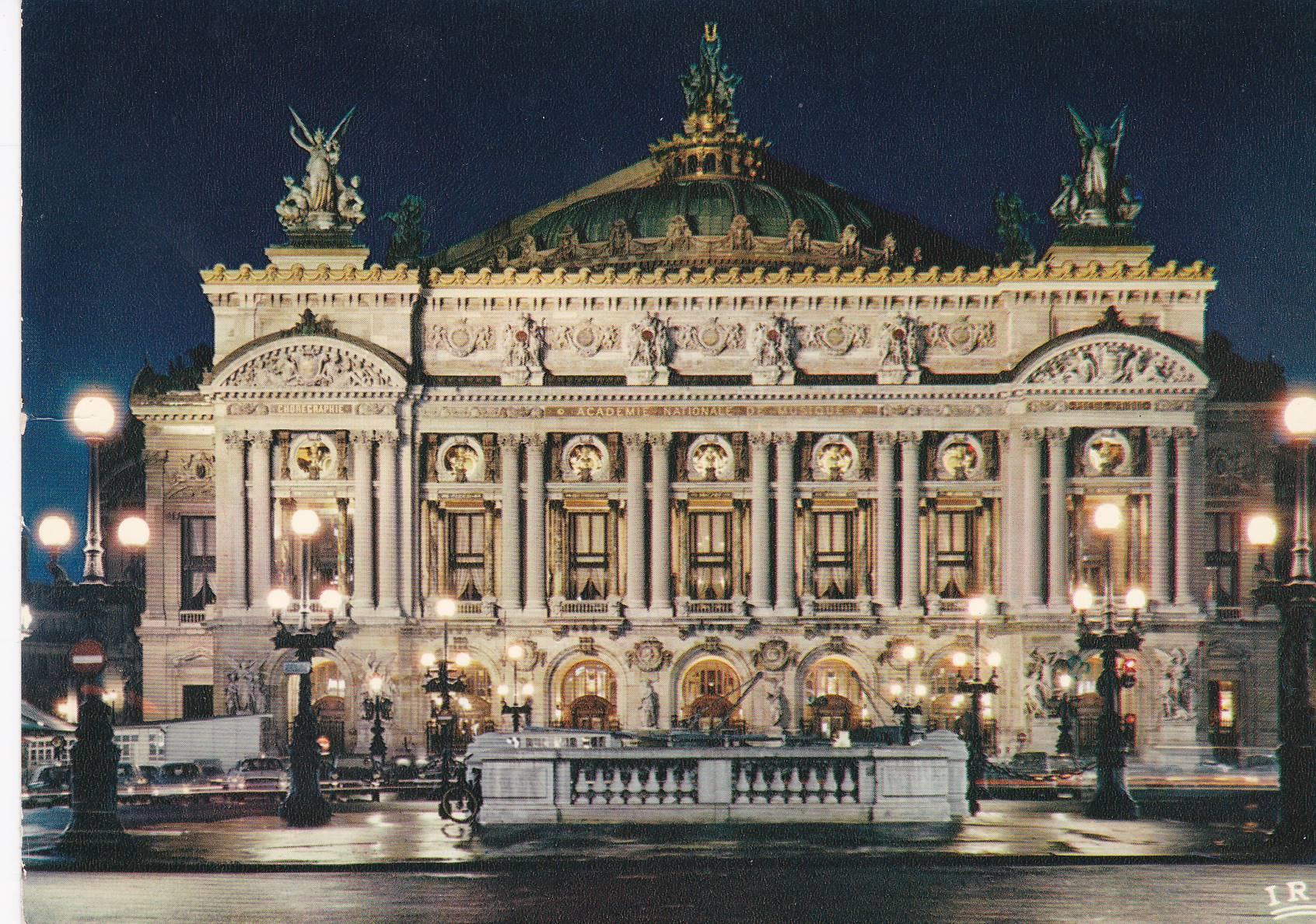 POSTAL B6472: PARIS: LA OPERA ILUMINADA