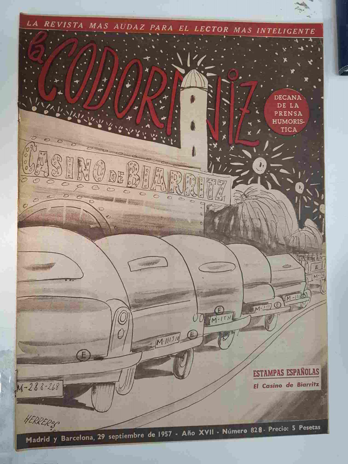 Revista: La Codorniz num 0828, 29 de septiembre de 1957- el casino de Biarritz