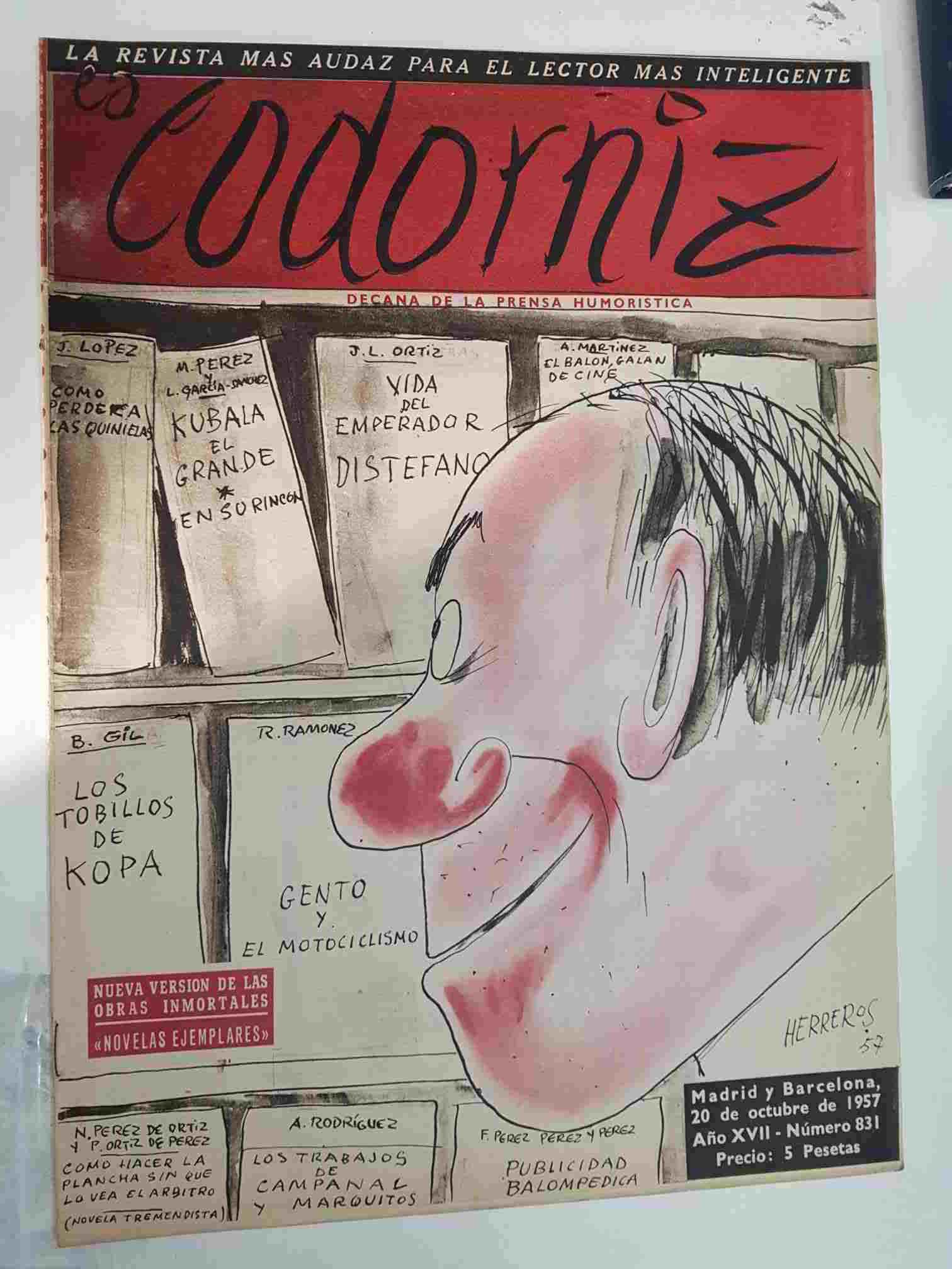 Revista: La Codorniz num 0831, 20 de octubre de 1957- Novelas ejemplares