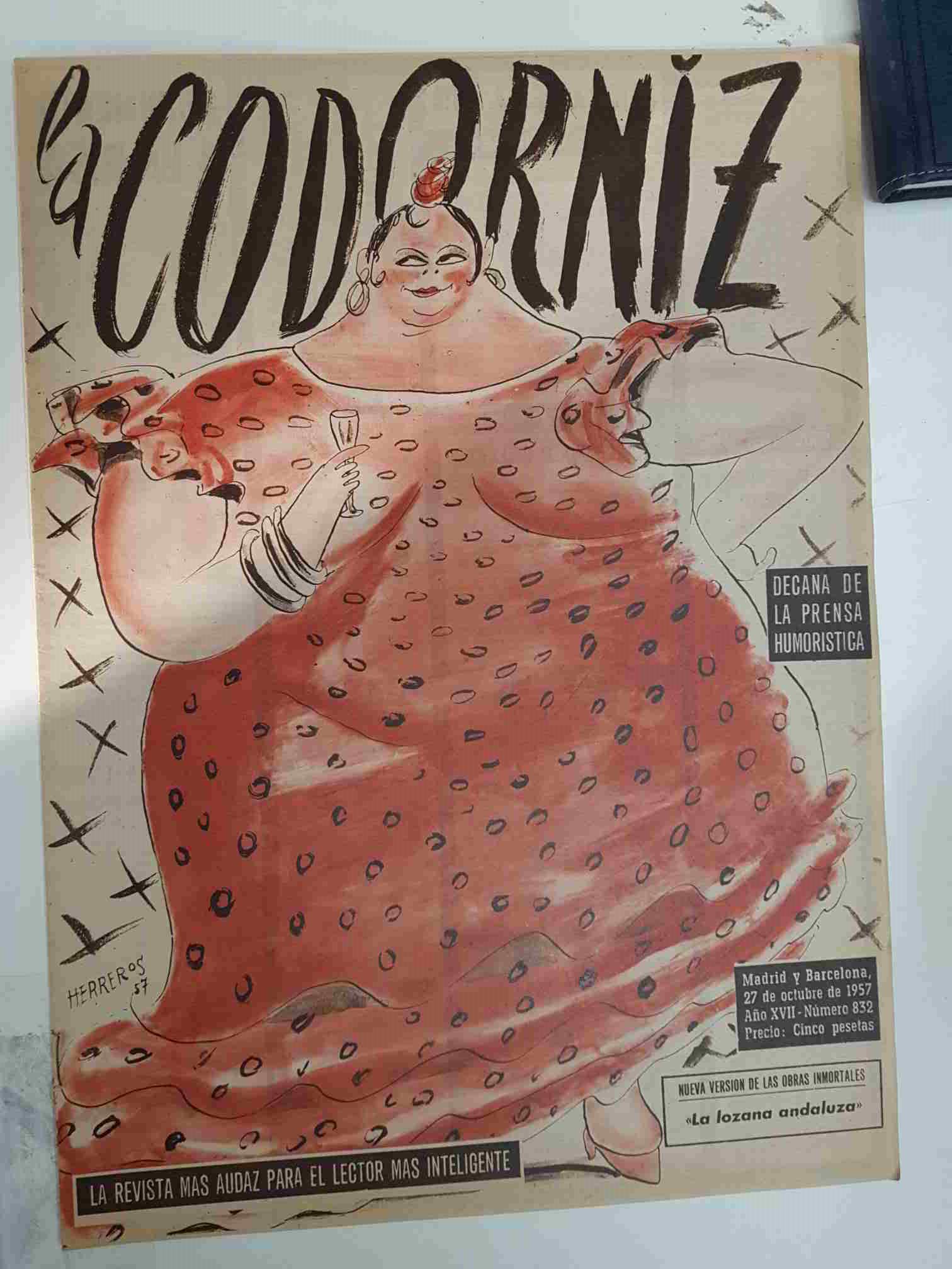 Revista: La Codorniz num 0832, 27 de octubre de 1957- la lozana andaluza