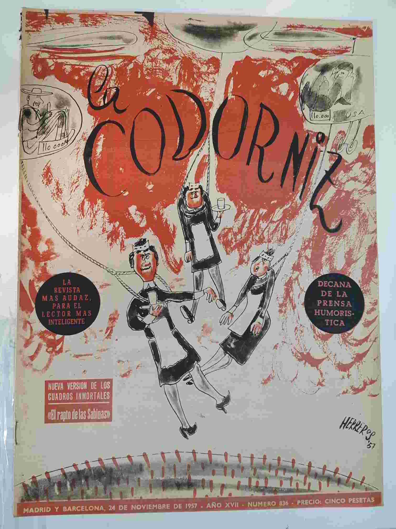 Revista: La Codorniz num 0836, 24 de noviembre de 1957- el rapto de las Sabinas