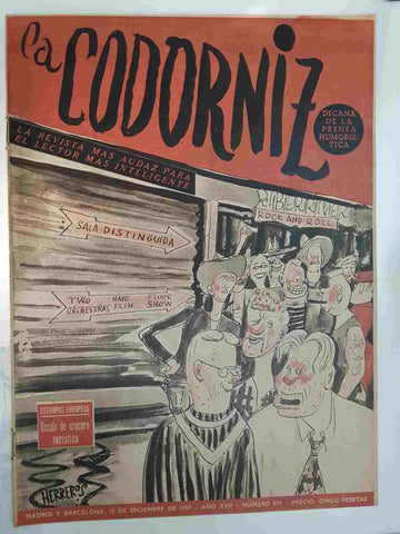 Revista: La Codorniz num 0839, 15 de diciembre de 1957- Escala de crucero turistico
