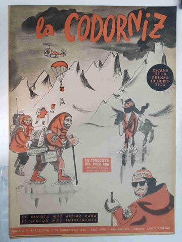 Revista: La Codorniz num 0846, 2 de febrero de 1958 - La conquista del Polo Sur