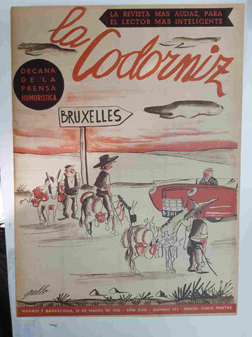 Revista: La Codorniz num 0853, 23 de marzo de 1958 año XVIII - Bruxelles