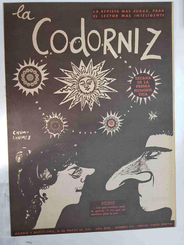 Revista: La Codorniz num 0854, 30 de marzo de 1958 año XVIII - Atomos