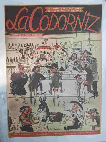 Revista: La Codorniz num 0856, 13 de abril de 1958 año XVIII
