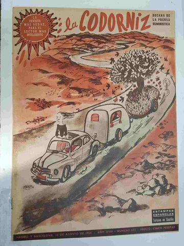 Revista: La Codorniz num 0873, 10 de agosto de 1958 año XVIII - Turismo en Castilla