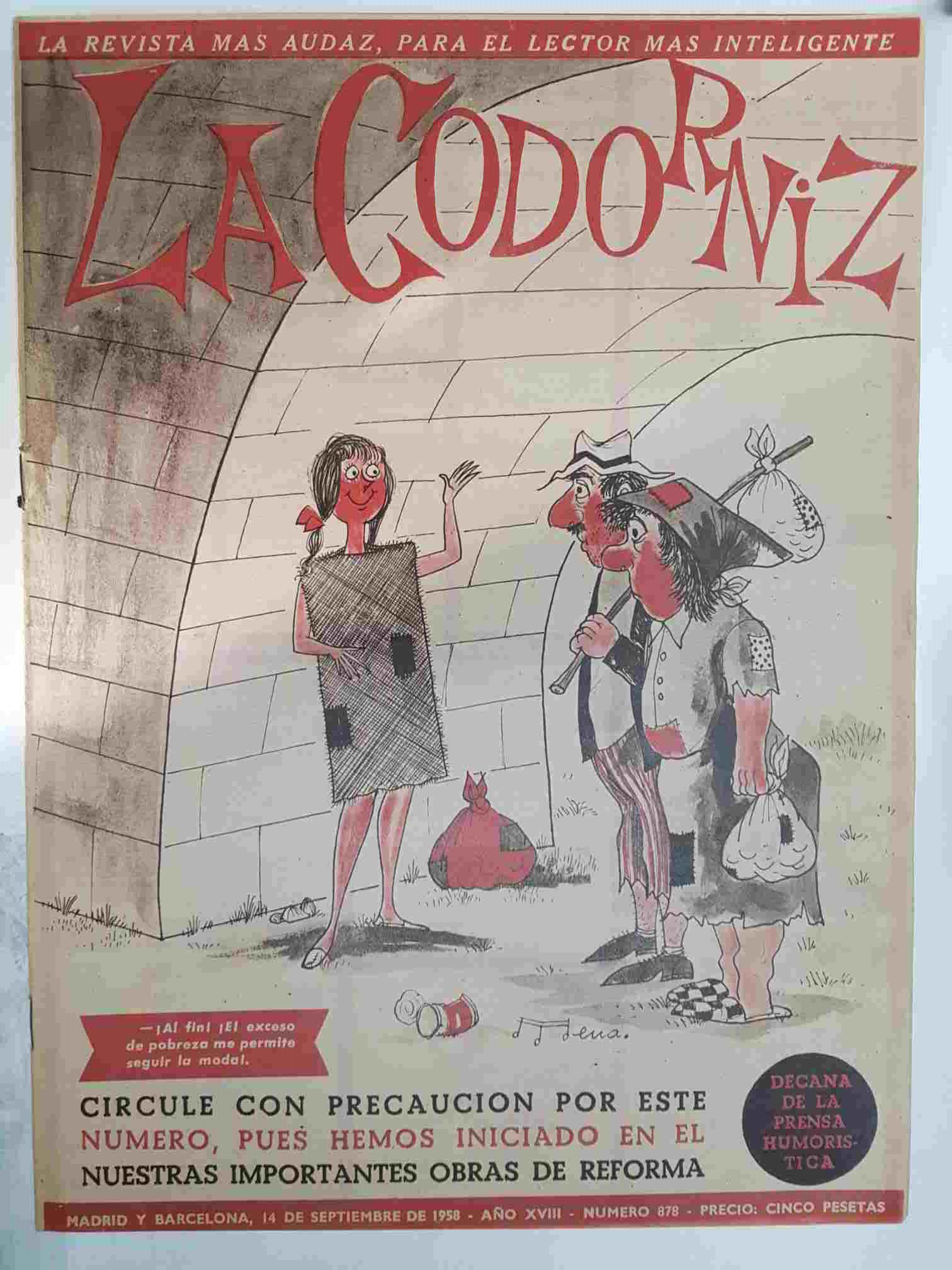 Revista: La Codorniz num 0878, 14 de septiembre de 1958 año XVIII