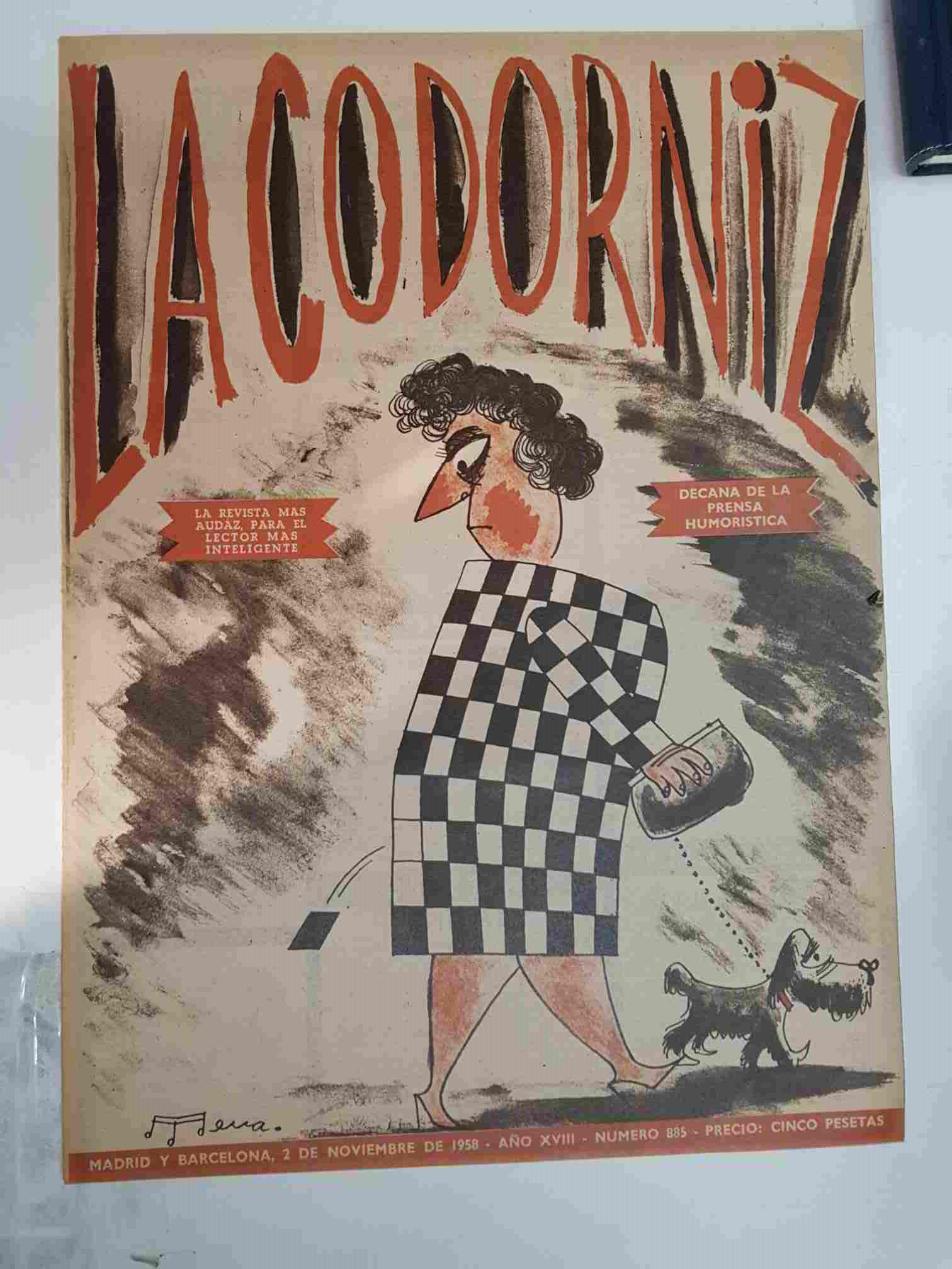 Revista: La Codorniz num 0885, 2 de noviembre de 1958 año XVIII - Las vedettes de nuestra juventud